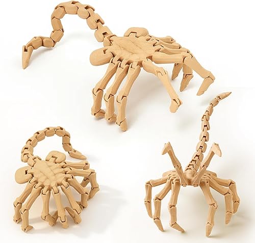 Miniatura 7 de Figura de Pescado Cyberpunk Impresa en 3D, Figura de Estilo Steampunk Pez,Facehugger posable,Escorpión,https://www.amazon.com/dp/undefined