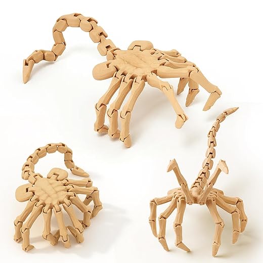 1/4 Scale Poseable Facehugger Model, 12-Inch 3D Printed Action Figure Accessory for Alien Collectibles, Diorama, Display, and Horror Scene Decoration