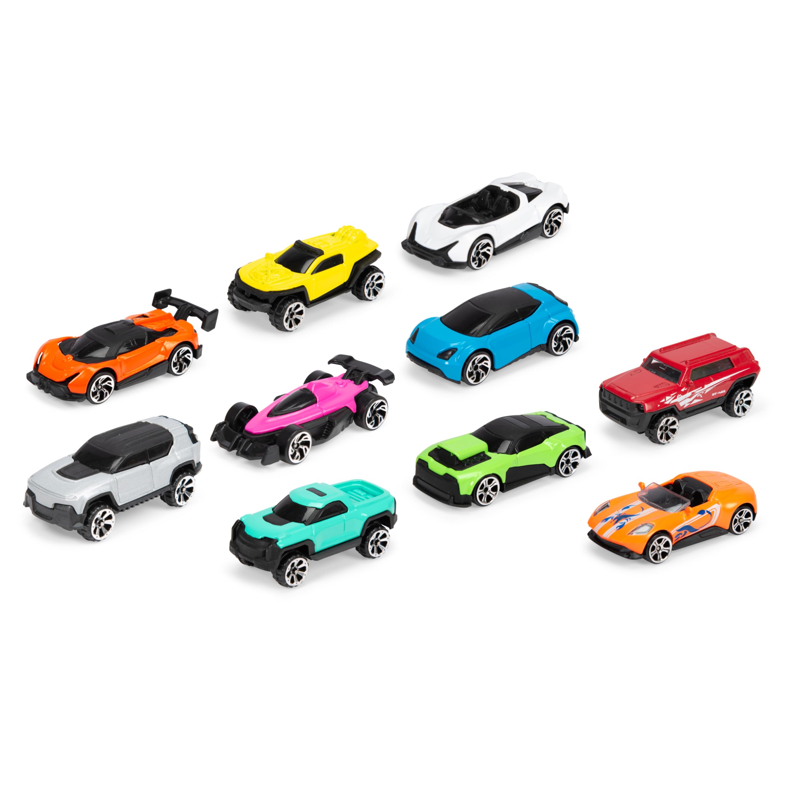 Dickie Toys Lot de 10 véhicules Die-​Cast