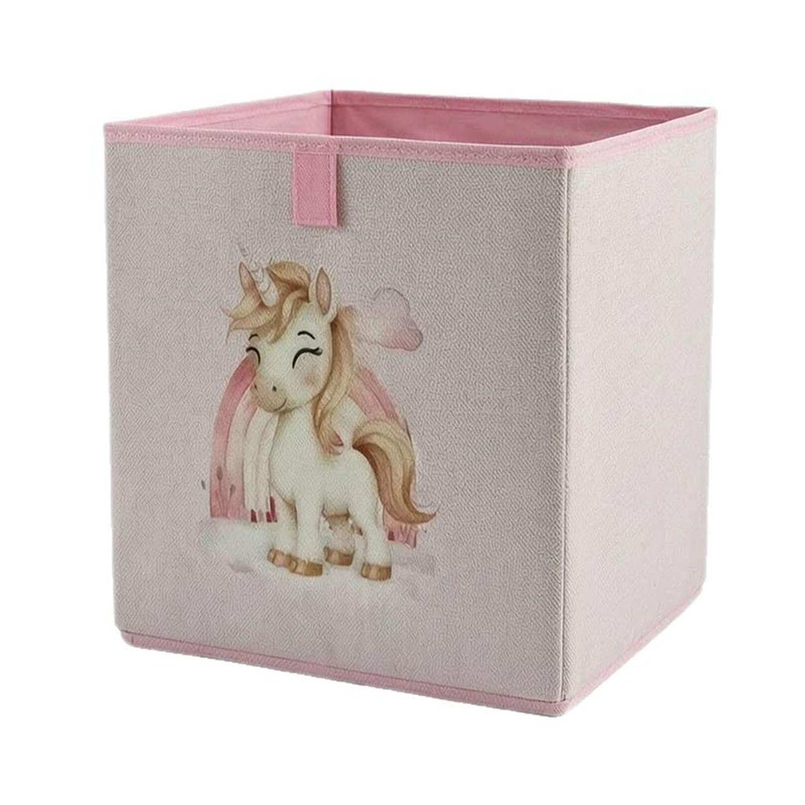 Tuxoiou B Collapsible Storage In Soft Non-Woven Container, Waterproof Fabric Asket, Space-Saving Solution For Kids Room Clothes Toys Organizer
