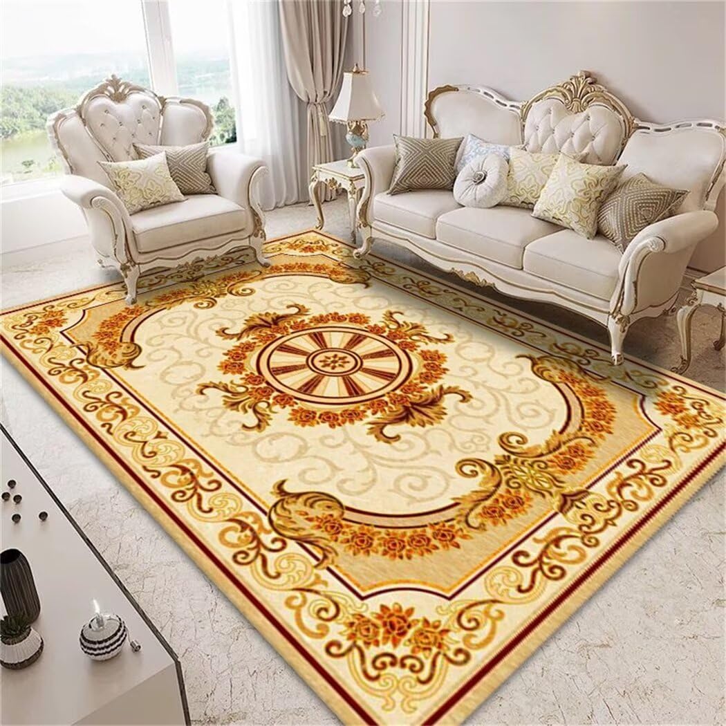 Tapis pour salon lavable résistant saleté couloir Enhine