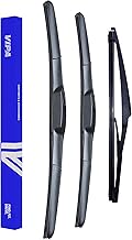 Vipa Car Parts Premium Wiper Blade Set | fits: Toyota Yaris Cross SUV (Apr 2021 Onwards) | All-Weather Performance | Durable, Streak-Free Windshield Wipers | Easy Installation