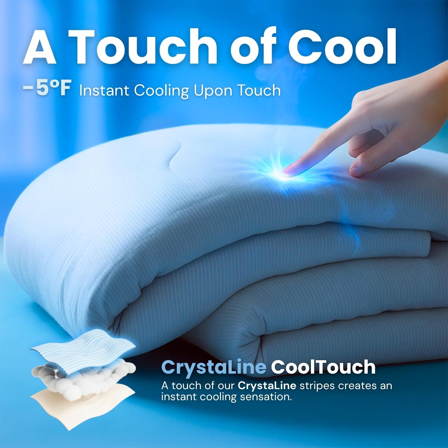 DOWN HOME Cooling Comforter King Size, Cooling Blanket for Hot