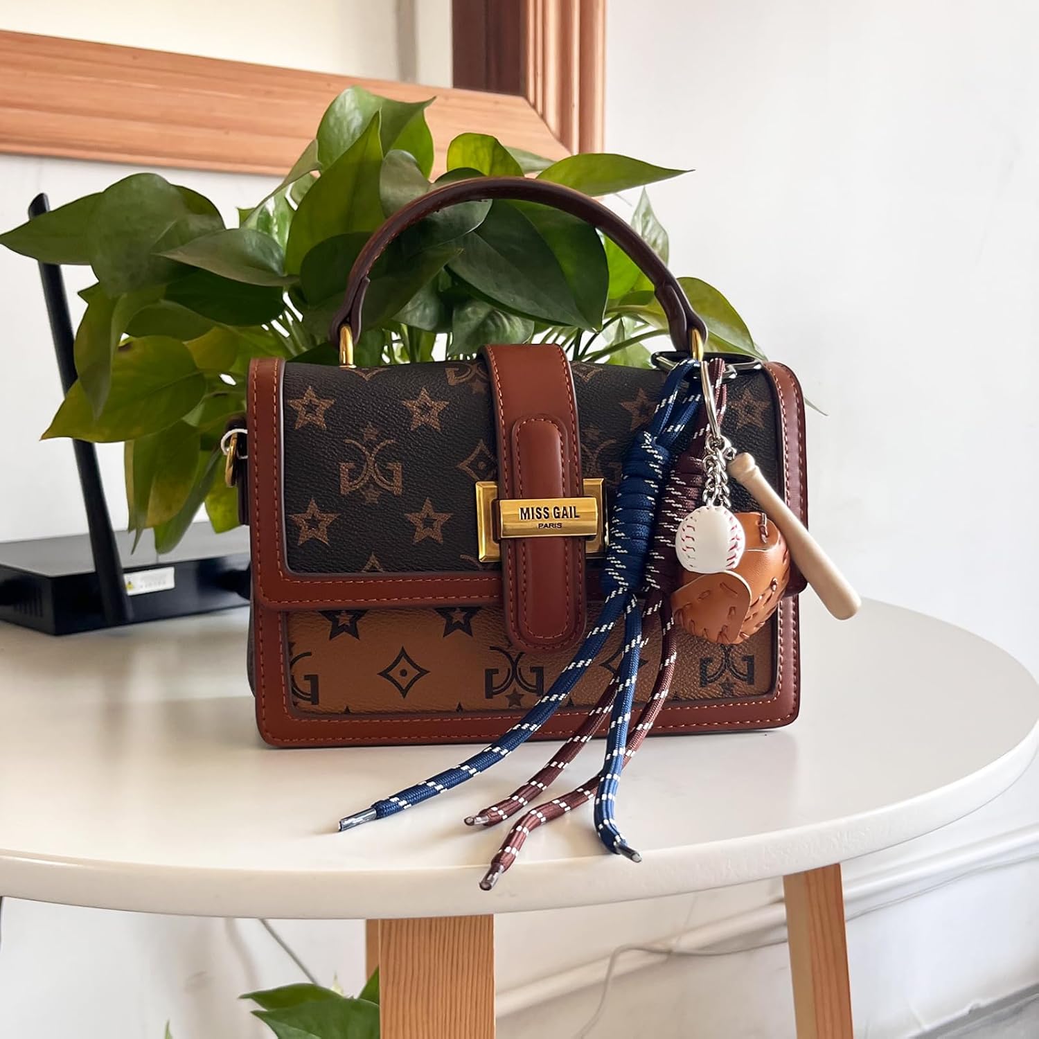 Unique Keychain Designer Rope Bag Charms for Handbag - Cute Teddy Bear Purse Charm - Leather Dachshund Accessory - Image 3