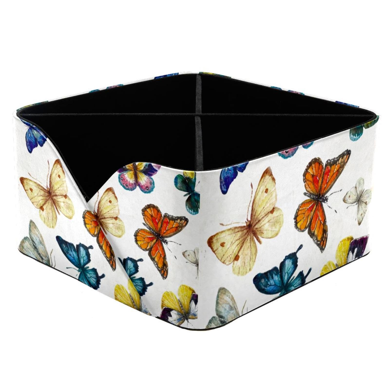 Organiseur de bureau papillon aquarelle pot à crayons et maquillage