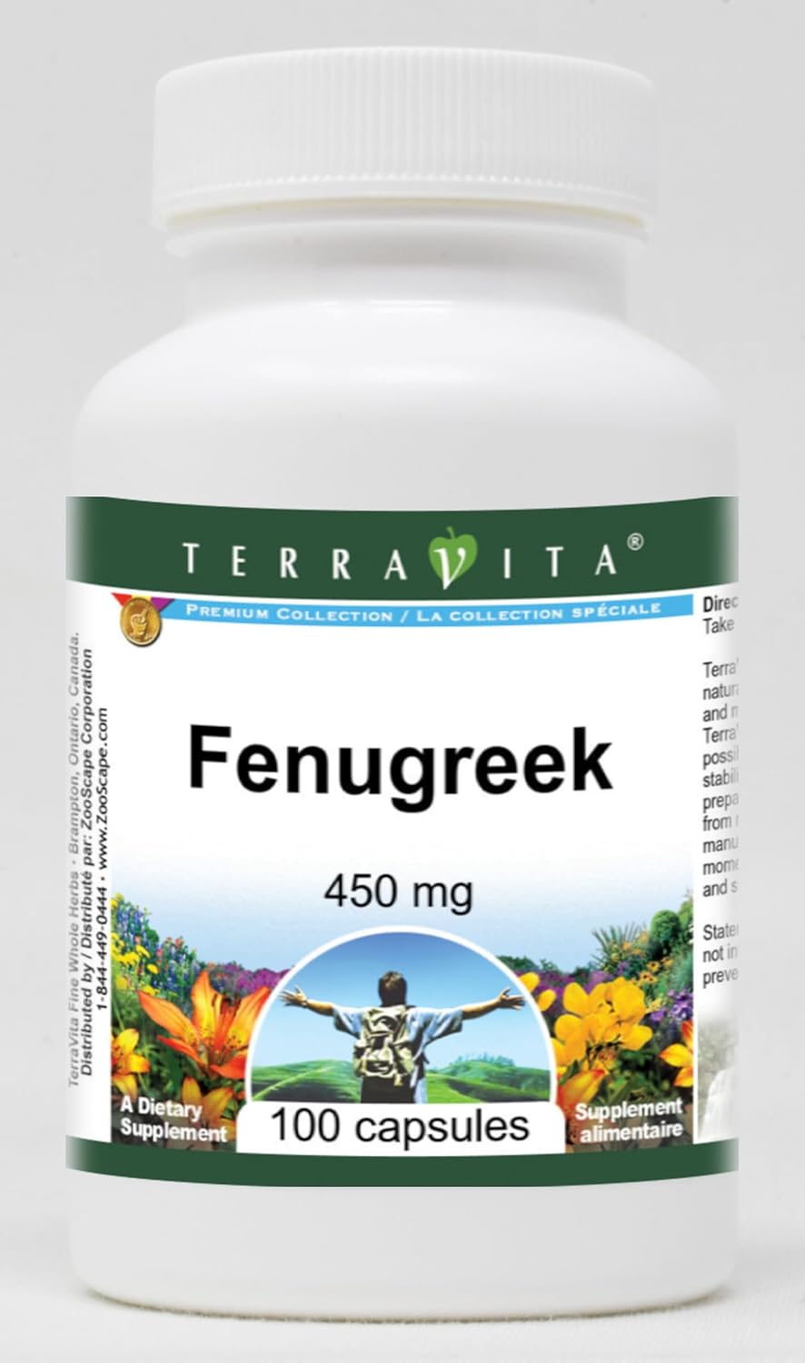 Fenugreek - 450 mg (100 Capsules, ZIN: 511118) - 2 Pack