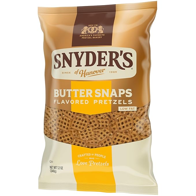 Pretzels Snyder's of Hanover Butter Snaps, Bolsa 12 Oz miniatura 7