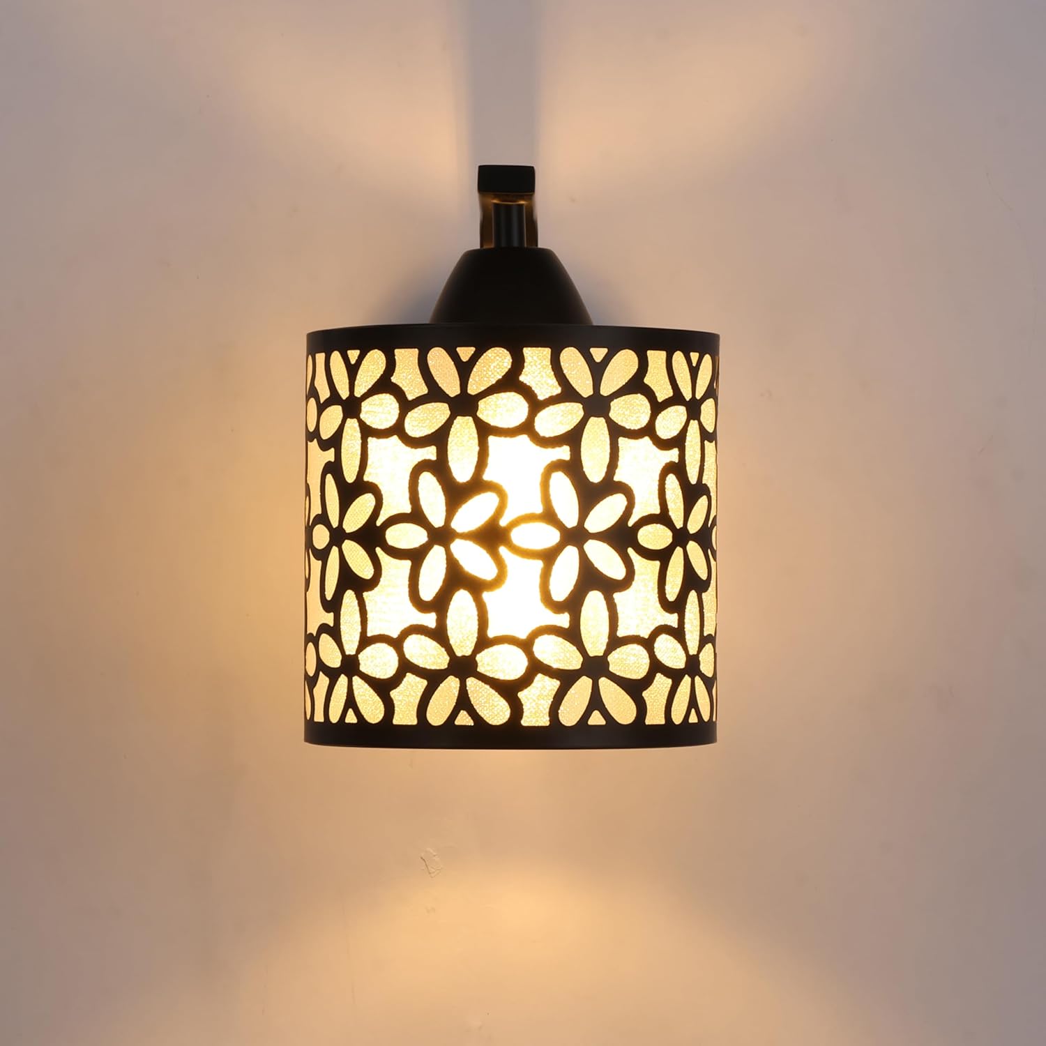 12V LED RV Wall Sconce with On/Off Switch (LED Bulb Included), Decorative Iron Shade Light Fixture with 1 Bulb, 12Volts Interior Light for RV, Motorhome, Camper, Boat