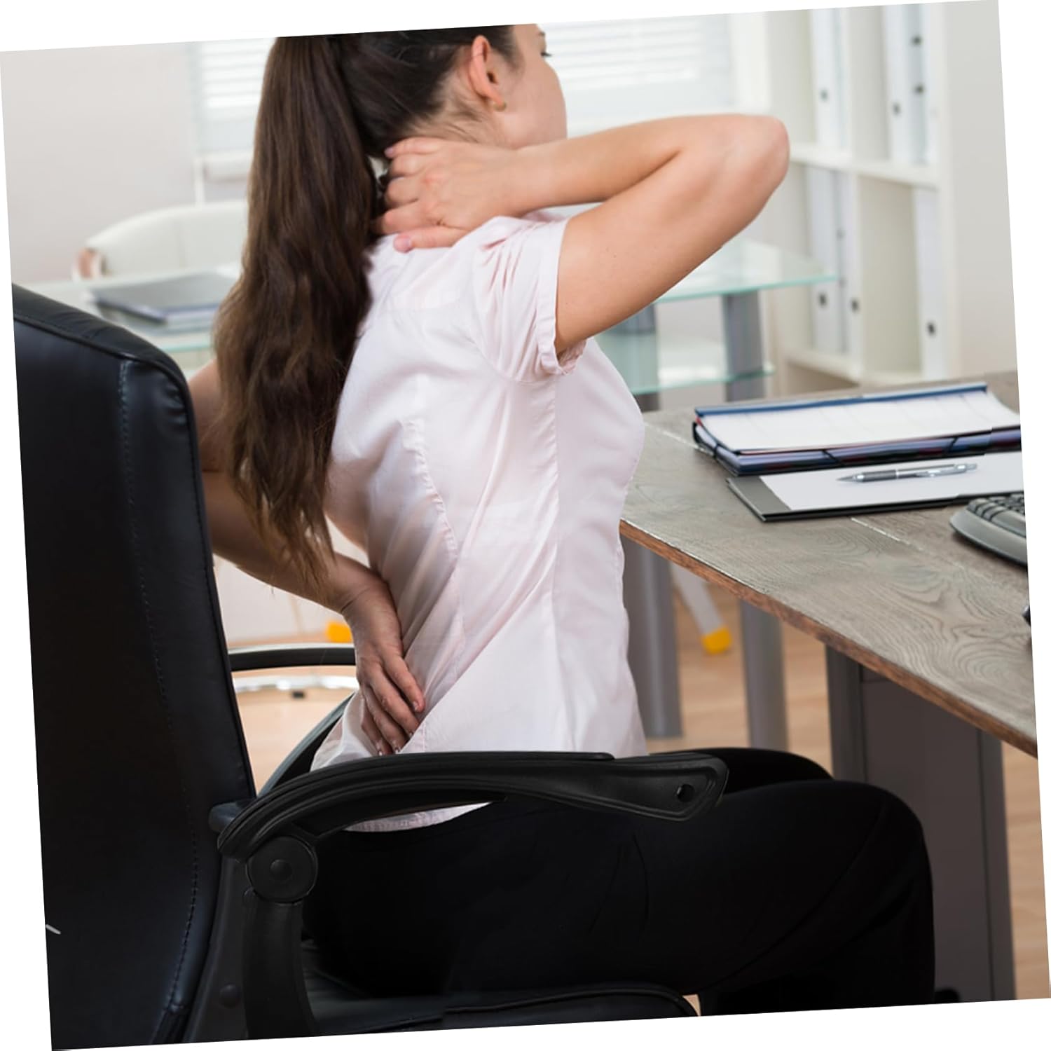 Telescopic Armrests for Office Chairs Easy Assembly Replacement Arms Plastic for Comfort