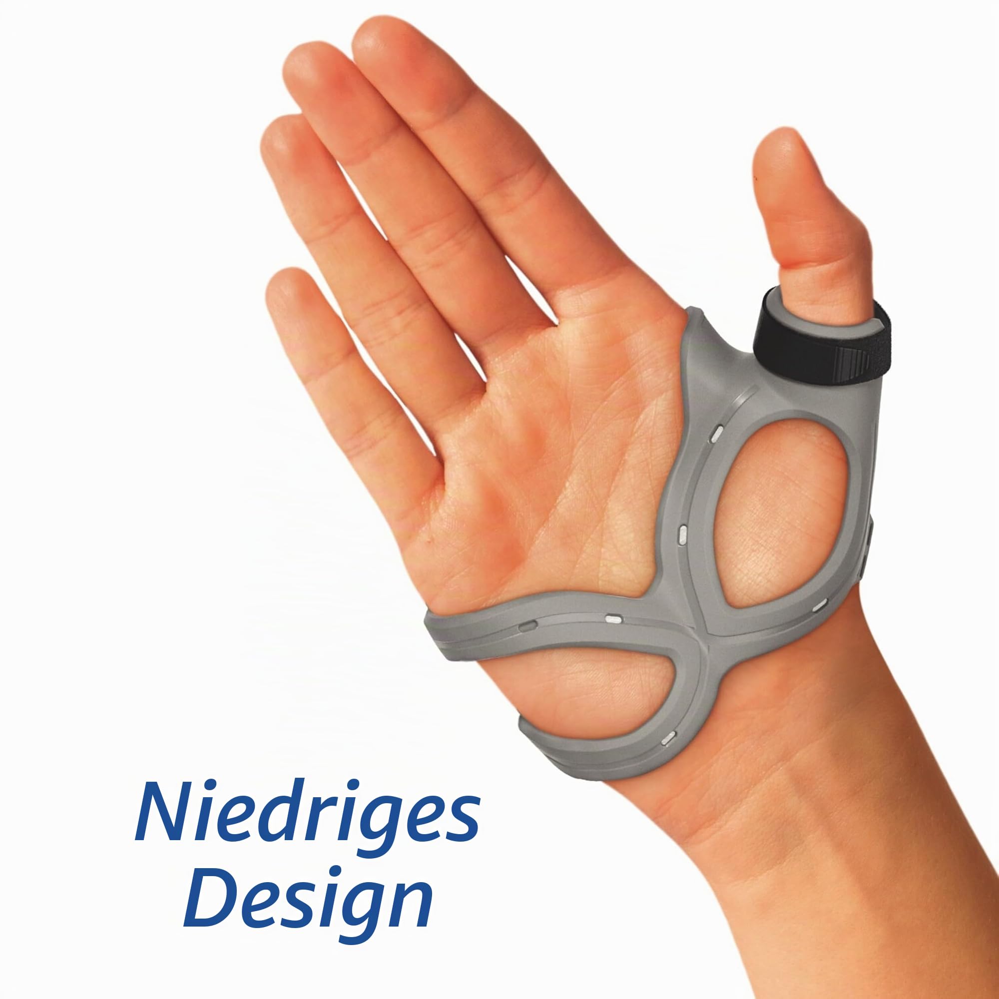 Actimove Professional Line Rhizo Forte Daumenorthese - Daumenorthese für Arthrose, Skifahrer-Daumen, rheumatoide Arthritis, Verstauchungen - Patentiertes Design - Rechte Hand - Grau, Klein