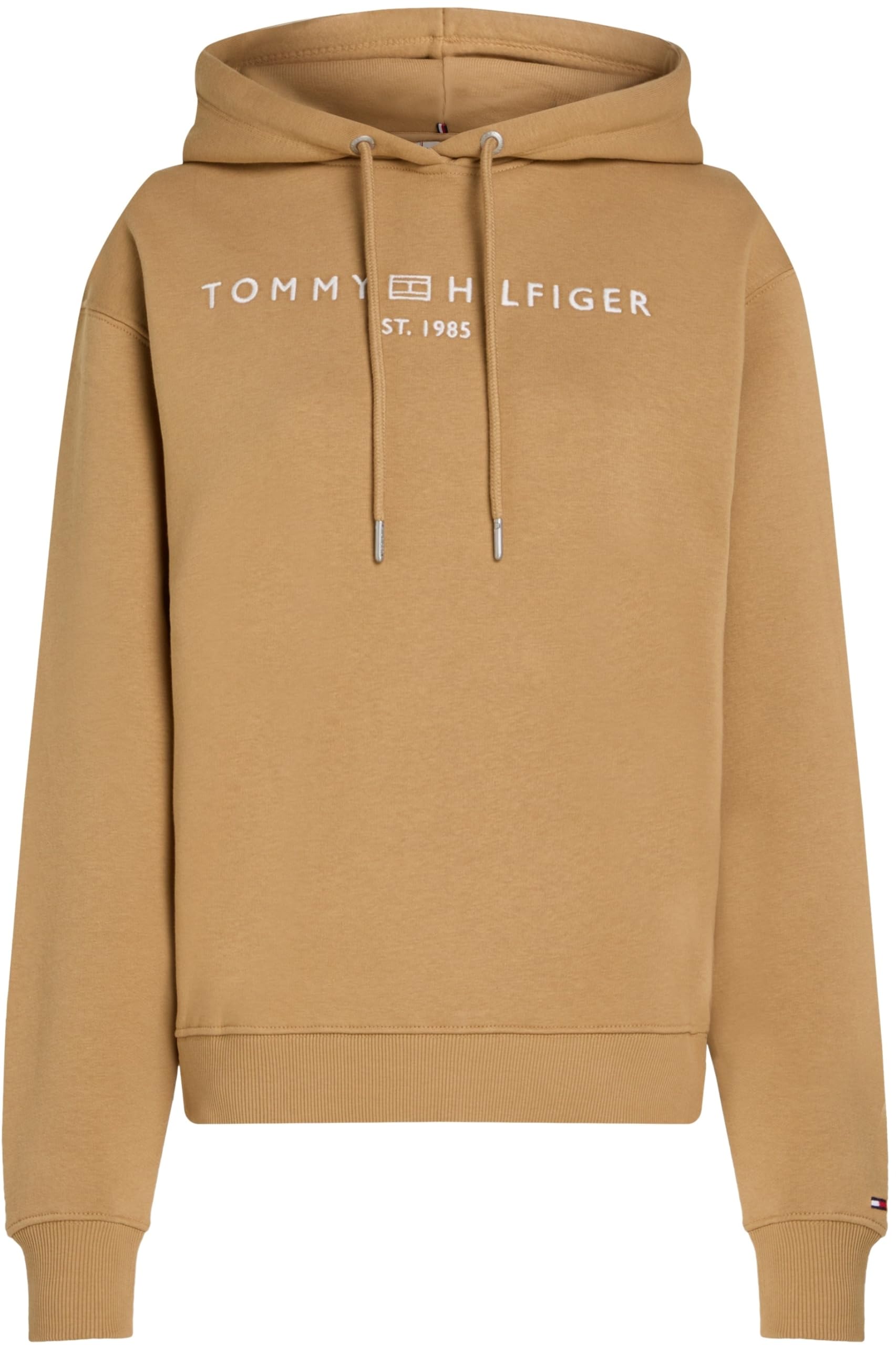 Tommy Hilfiger Donna Felpa con Cappuccio con Logo