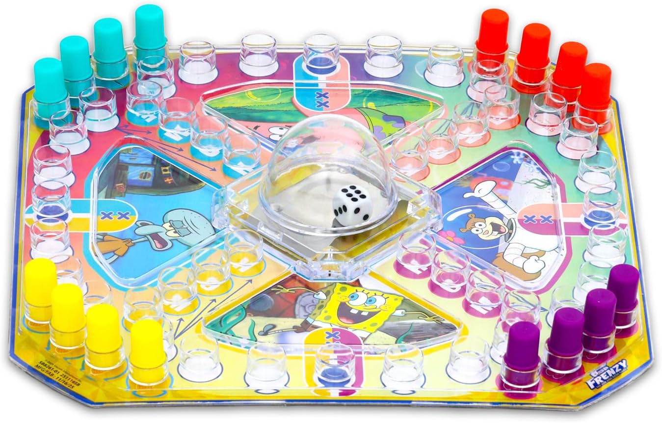 Spongebob 3-in-1 Board Game Set - Bundle with Pop Up Board, Matching Game, and Playing Cards for Kids Plus Stickers, More | Spongebob Squarepants Games for Birthday Party image 2