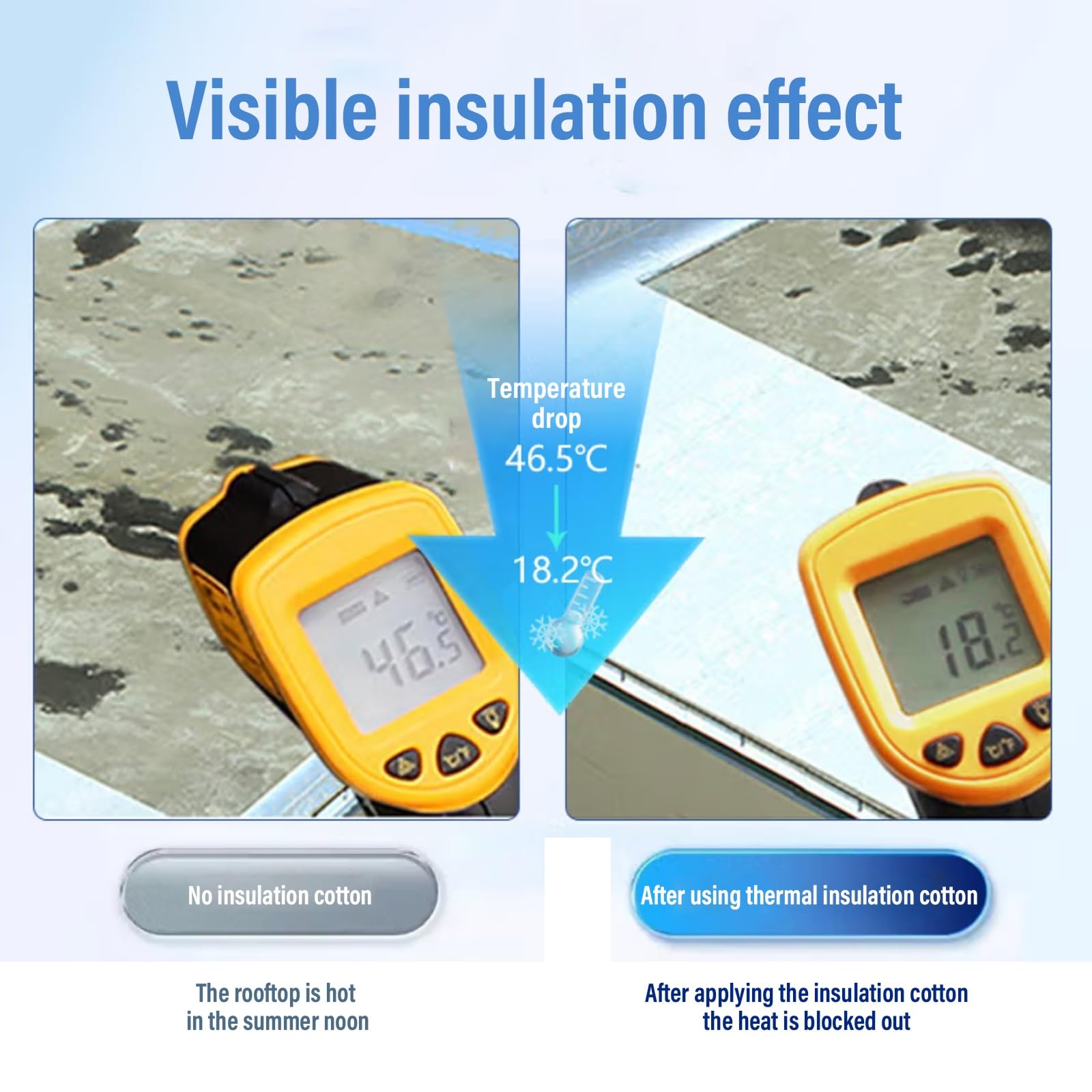 Material de aislamiento térmico para control de temperatura ambiente y reducción de ruido