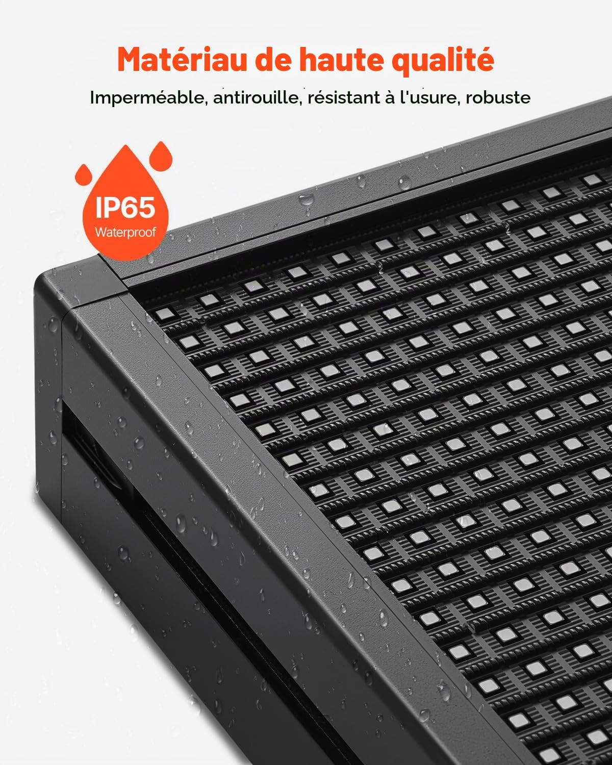 VEVOR Enseigne Lumineuse LED Programmable 99x35 cm, Panneau d’Affichage Numérique Couleur Pleine P10, GIF à Motifs de Texte Personnalisés, Commande Bluetooth, Information Publicitaire Publicité
