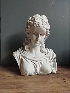 15'' 38 cm Greek Goddess Hera Bust Statue, Goddess Statue, Mid Century Modern Home Decoration, Best Selling Items, Greek Decor, Art Objects, Housewarming Gift, Greek Mythology, Home Decor,Gift for her