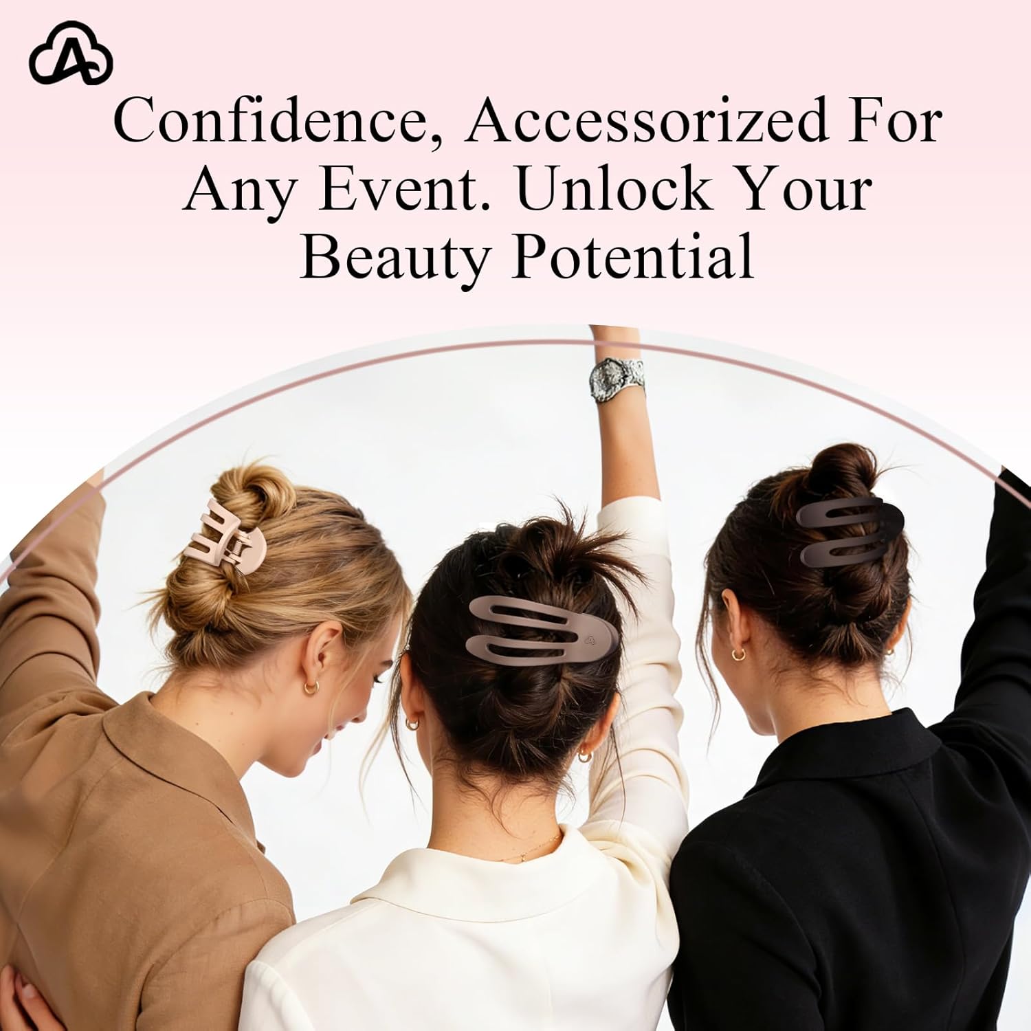 Medium Flat Hair Clips for Women Girls, Lay Down Claw Clips for Thin Thick Hair, French Side Duckbill Hairclips, Strong Hold Non Slip Hair Barrettes for Yoga Driving - 4Pcs Matte Brown - Image 9