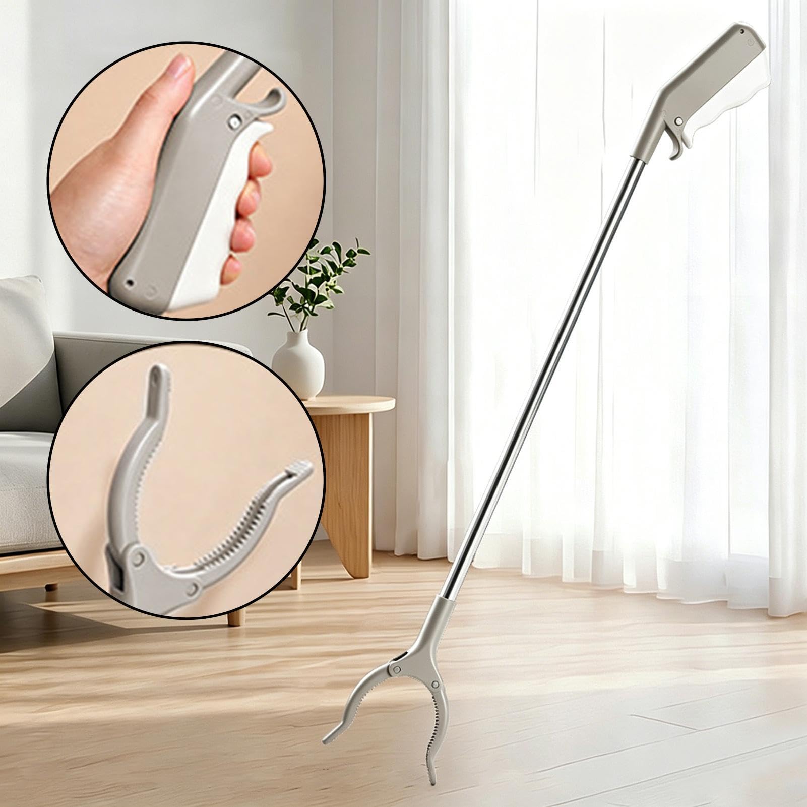 Utensile per raccogliere i bastoni, pieghevole, per anziani, uso quotidiano, casa, ufficio, pavimento, cortile, giardino, rifiuti esterni