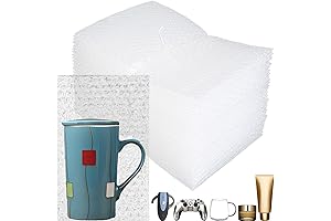 50 Pcs Clear Bubble Out Bags: Protective Bubble Cushioning for Secure Packing