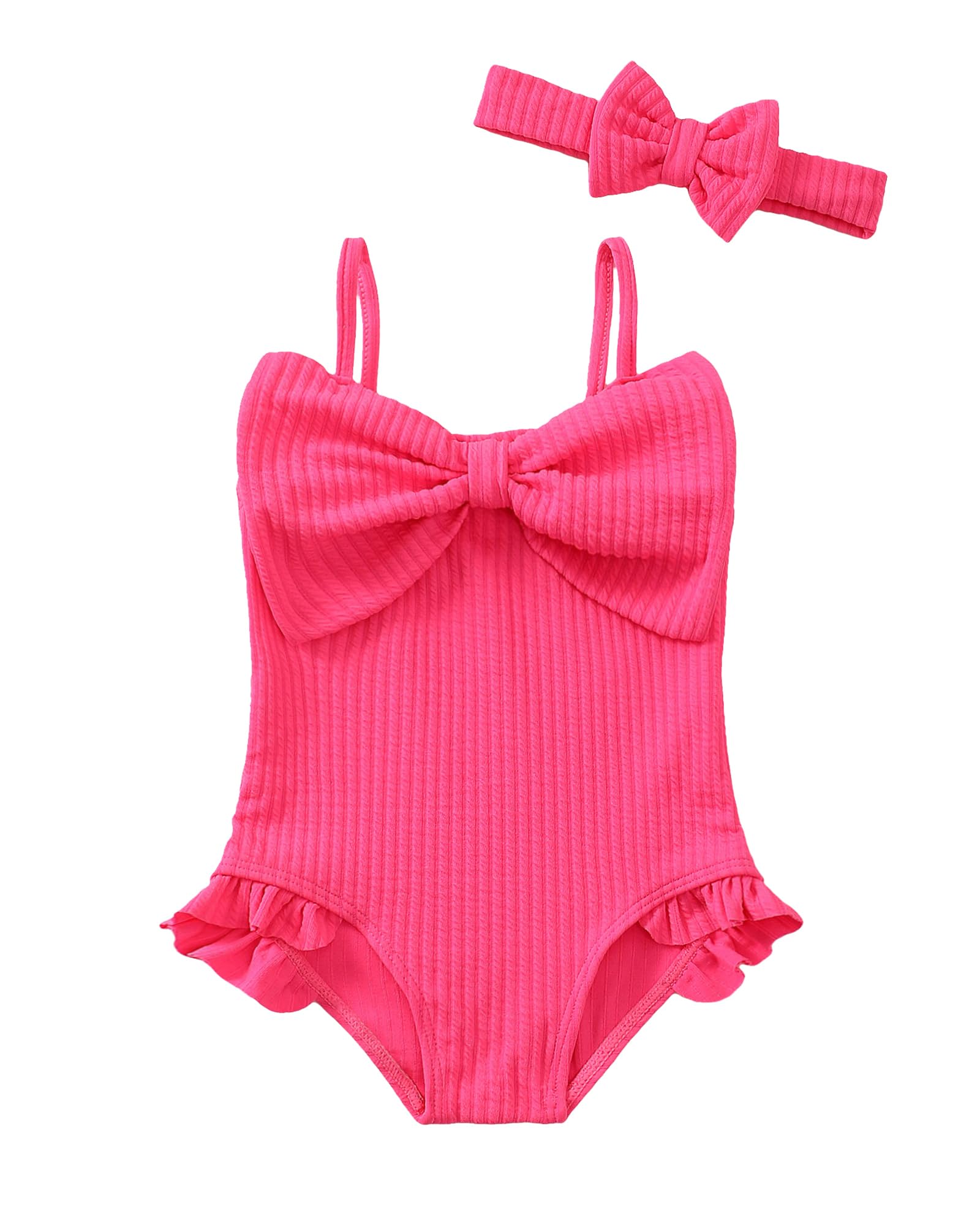 Mioglrie Toddler Baby Girl Swimsuit Infant Bathing Suits Summer Beach Swim Suit Newborn One Piece Swimwear for Girls