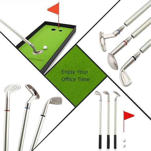 Miniatura 8 de Juegos de escritorio de golf, mini regalos de escritorio para adultos, niños, papá, mamá, hombres, mujeres, jefe, compañeros de trabajo, niños