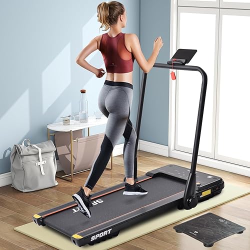 Miniatura 6 de Healthkeep Báscula digital de baño, alta precisión, con tecnología Step-On, pantalla LED, diseño delgado, máx. 180 kg400 lb, gris jaspeado