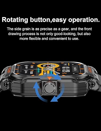 Miniatura 3 de ZJX Reloj inteligente con auriculares, pantalla táctil HD de 2.01 pulgadas, reloj inteligente deportivo para hombre y mujer, para iPhone y Android,