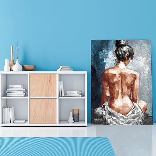 Miniatura 2 de THAELY Póster de arte sexy en lienzo, arte para la pared, baño, dormitorio, decoración abstracta y sexy, mujer nude, decoración de pared, lienzo