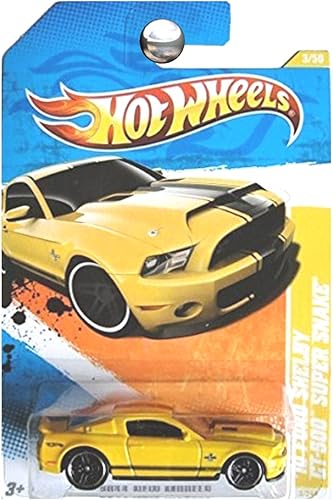 Hot Wheels 2011 '10 Shelby Mustang GT500 Supersnake Super Snake Amarillo