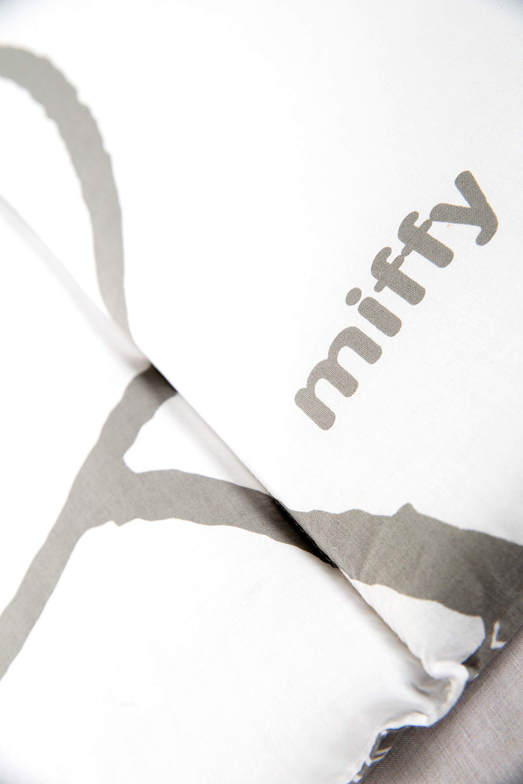 roba mata do przewijania miffy® – 85 × 75 cm – mata na przewijak powlekana PU – łatwa do czyszczenia – z motywem królika – biały/szary