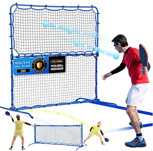 Pickleball Practice Net, Rebounder for Dink Volley Solo Training, Mini Small Pickleball Net for Competitive Game, Portable...