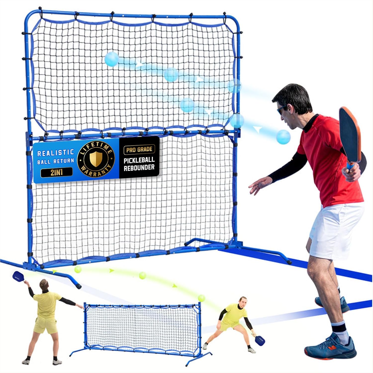 Pickleball Practice Net, Rebounder for Dink Volley Solo Training, Mini Small Pickleball Net for Competitive Game, Portable... - Review, Price and Buying Guide