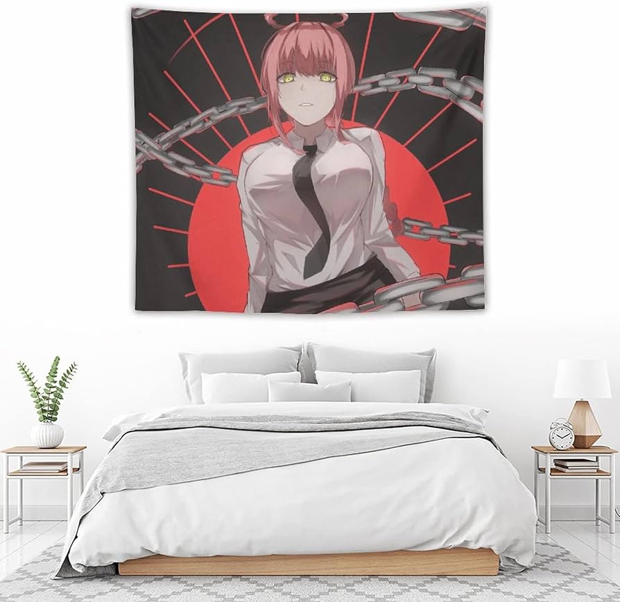 Amazon.co.jp: チェンソーマン マキマ タペストリー かわいいアニメ柄