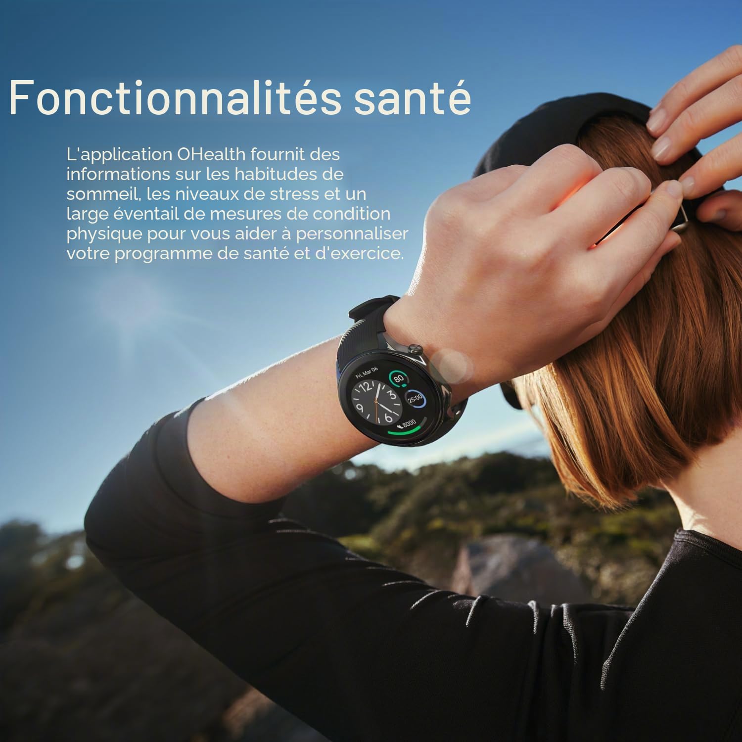 OnePlus Watch 2 Radiant Steel, 32 Go, batterie de 100 heures, suivi de santé et de remise en forme, design en cristal saphir, double moteur, Wear OS by Google