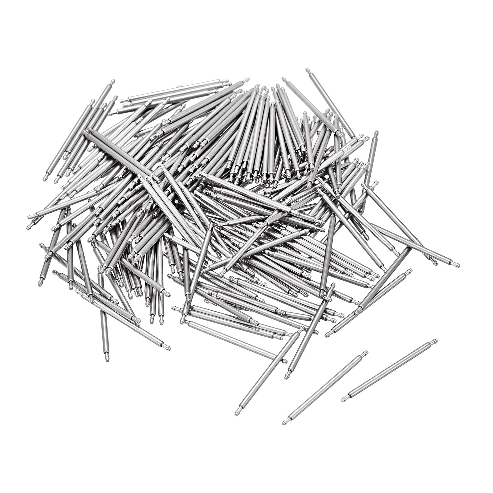 uxcell 22mm Watch Band Pin 1.3mm Dia Stainless Steel Single Flanged End Spring Bar Pins 200pcs