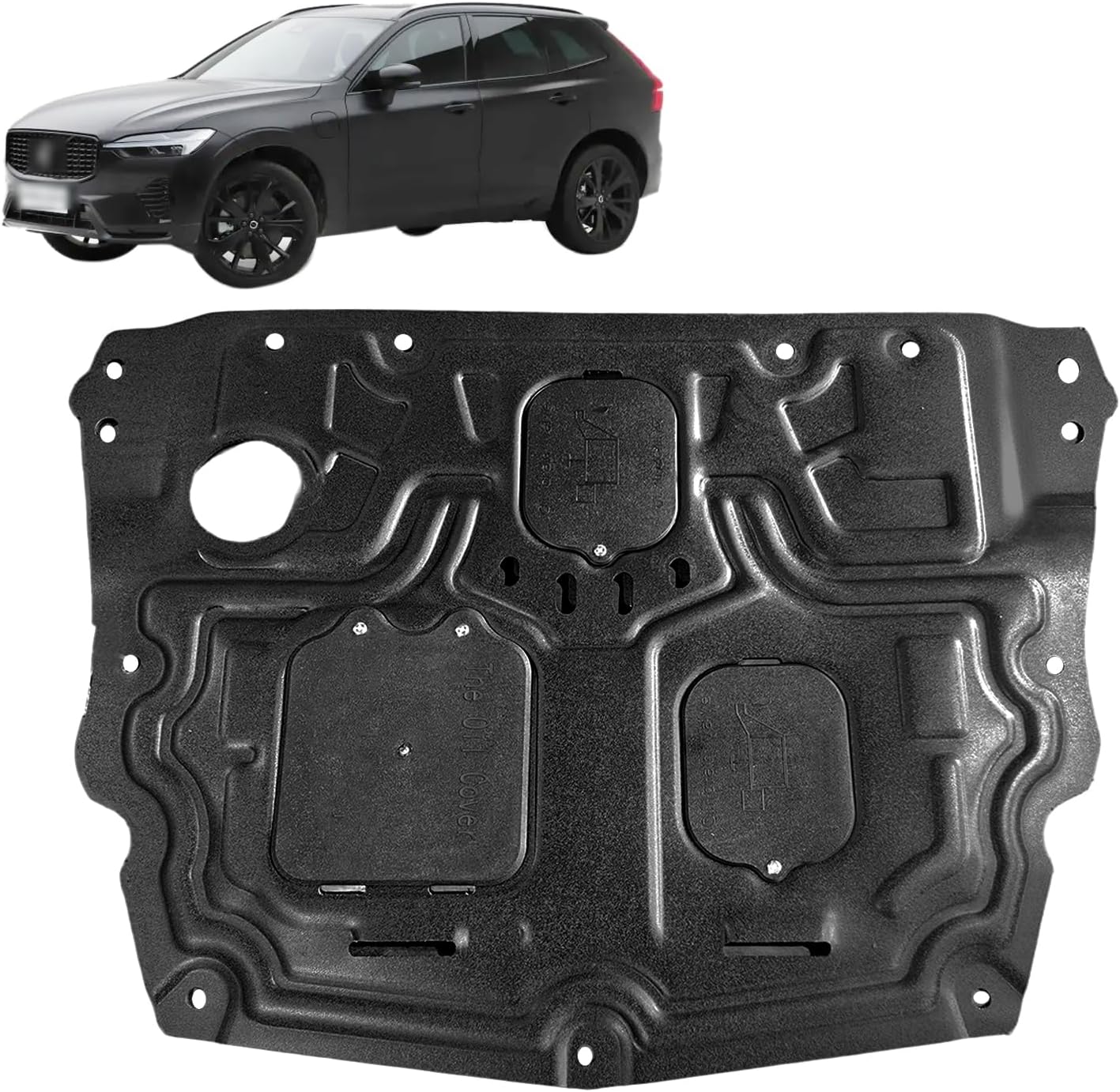 Front Engine Splash Shield Fit for Volvo XC60 2018-2024 Engine Engine Case Guards Suitable for XC60 Under Engine Cover Mud Flaps Directly Replace Original