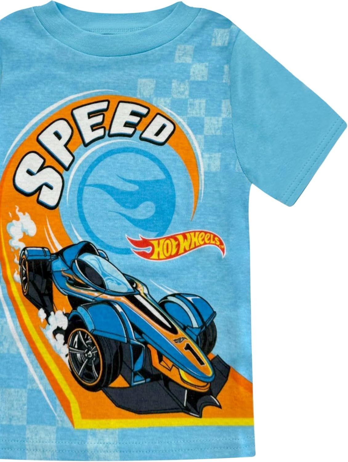 Hot Wheels 4 Piece Pajama Set - Toddler Boys PJ Set, 2 Short Sleeve Shirts Shorts & Pants - Kids Sleepwear - Official License - Image 2