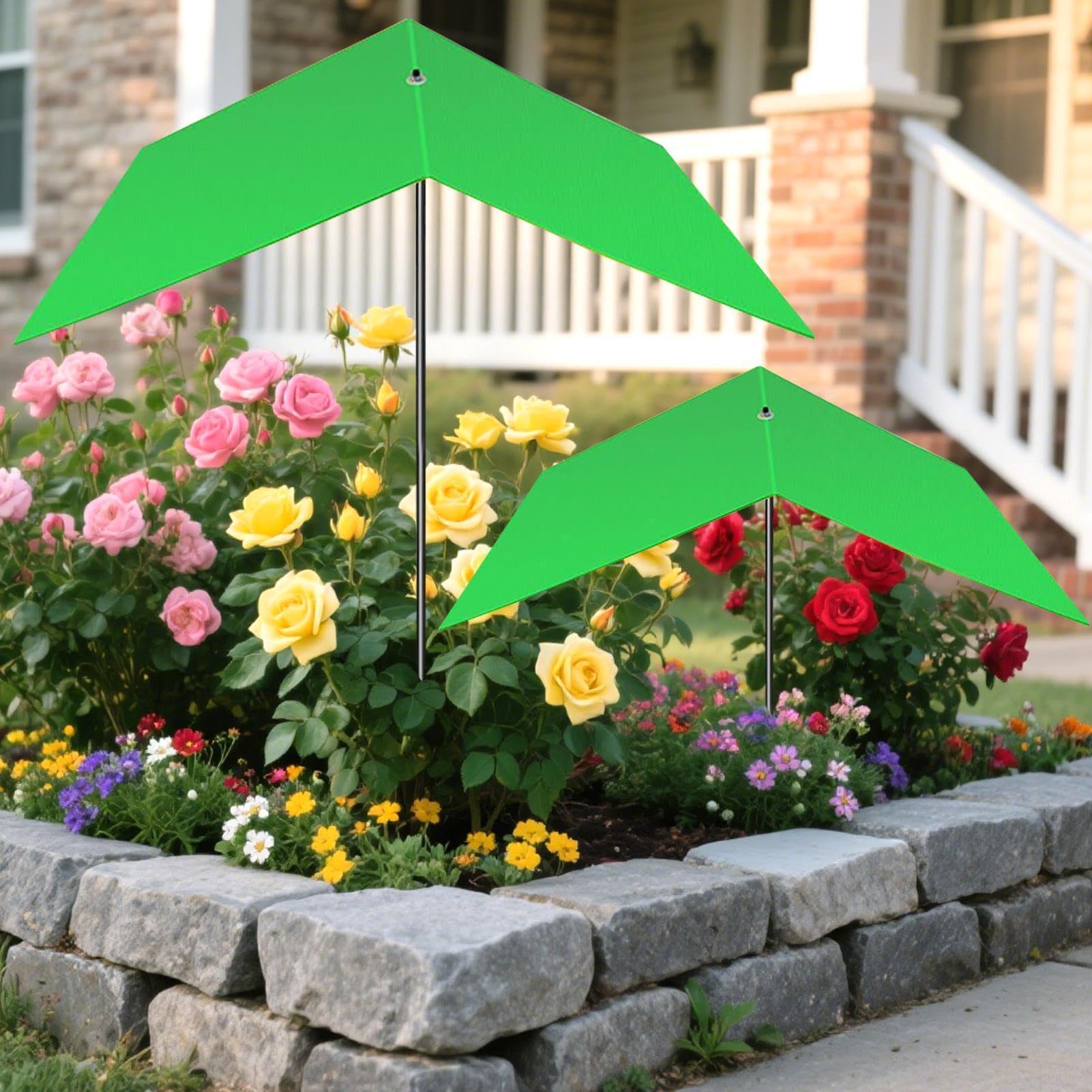 Cubierta Para Sombrilla Para Plantas Al Aire Libre - Toldo Para Sombra En Maceta Para Jardín, Protección Térmica Contra Rayos UV | Protector Solar De Poste De Metal Ajustable Para Protección De Planta