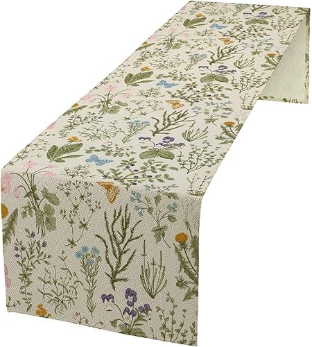 Miniatura 20 de Camino de mesa floral retro de los años 70, camino de mesa de flores de margarita naranja hippie para fiesta de cumpleaños, cocina retro comedor