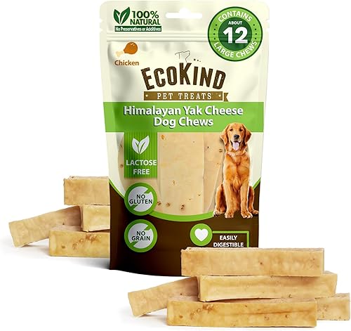 Miniatura 32 de EcoKind - Masticables para perros, queso de yak del Himalaya, golosinas naturales de primera calidad para perros, de larga duración, fácilmente