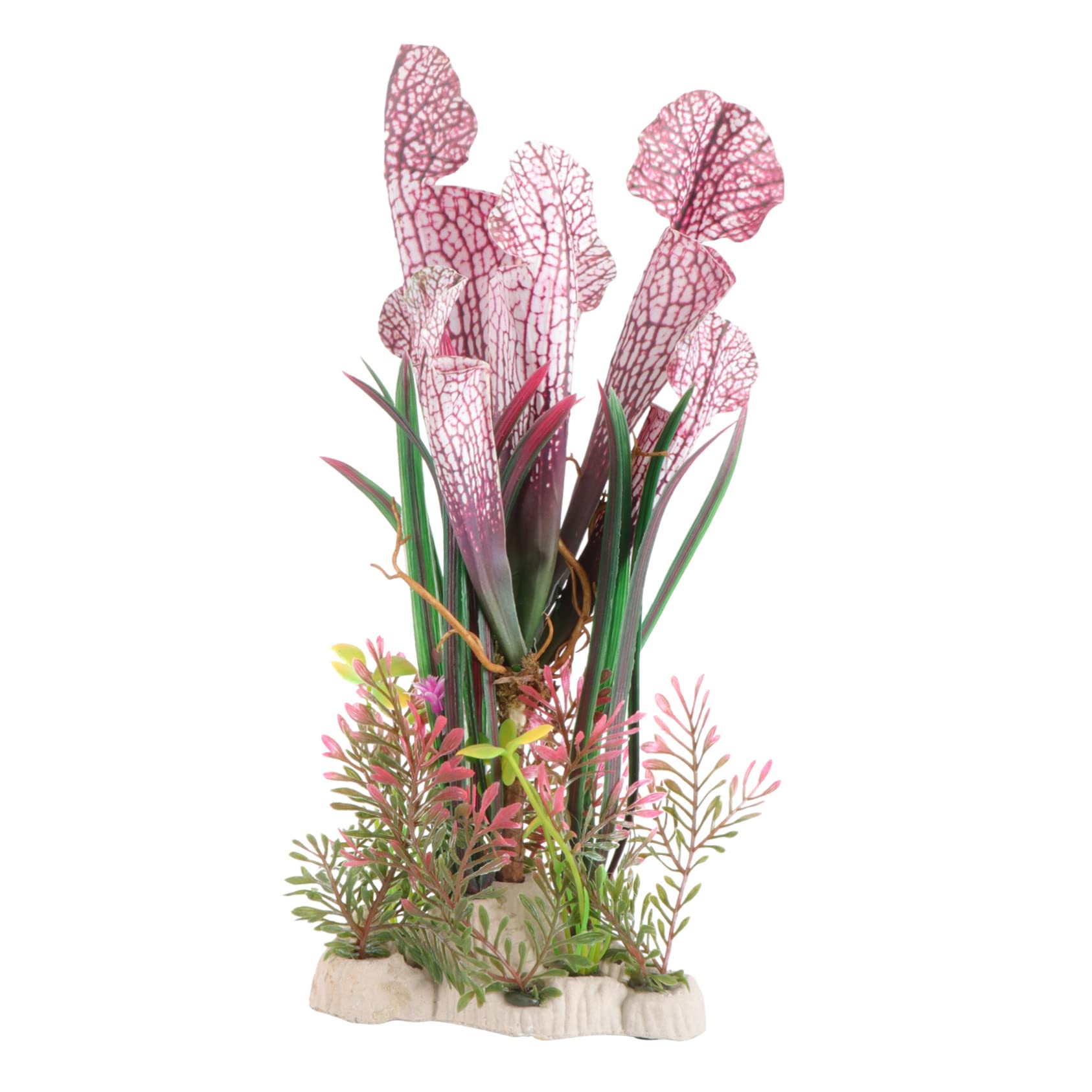 FRCOLOR Plantas acuáticas simuladas para Acuario, 9 Unidades, Algas, Plantas acuáticas, Plantas de Agua Dulce, realistas, decoración de Acuario, Accesorios de plástico para acuarios, pétalos