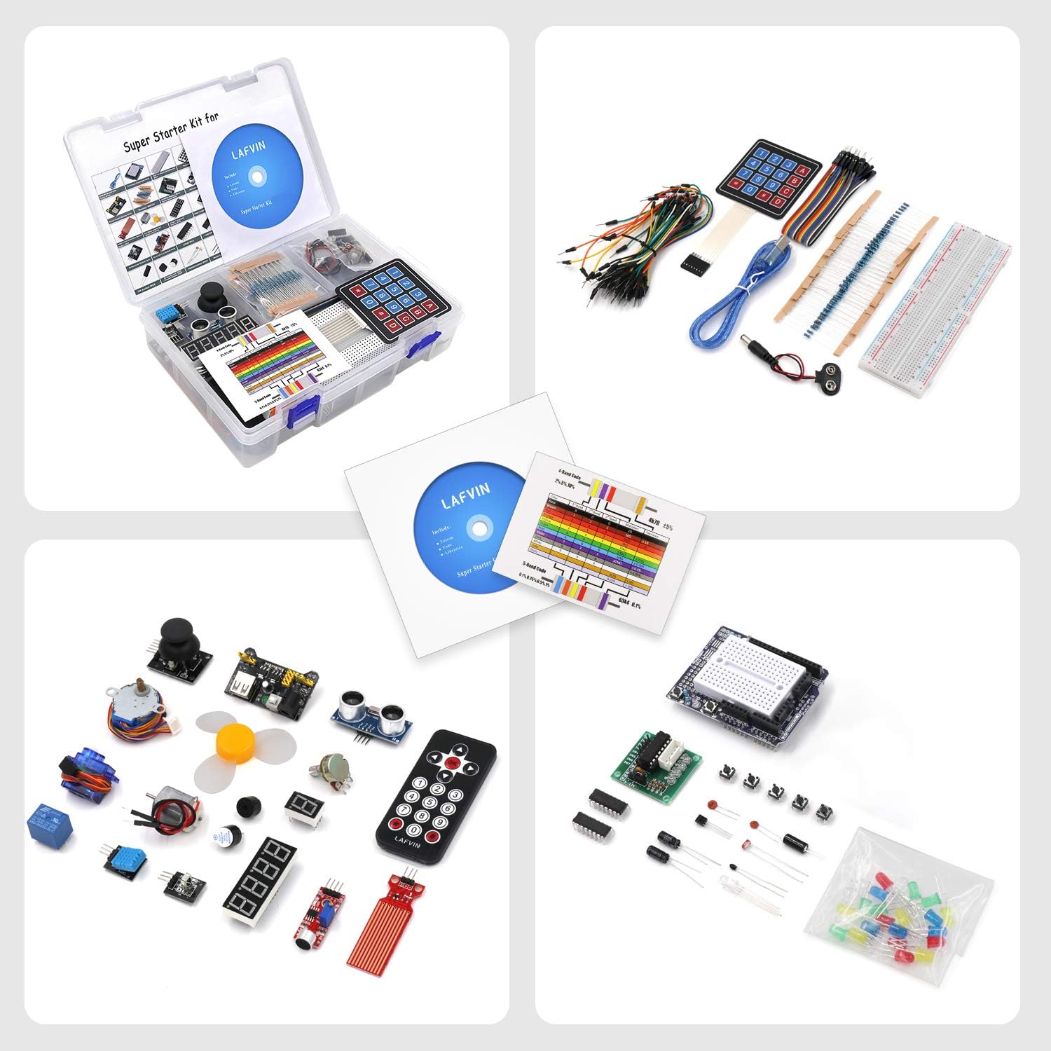 Amazon Crazy 🔥 Deals LAFVIN Project Super Starter Kit for R3 Mega2560 Mega328 Nano with Tutorial Compatible with Arduino IDE