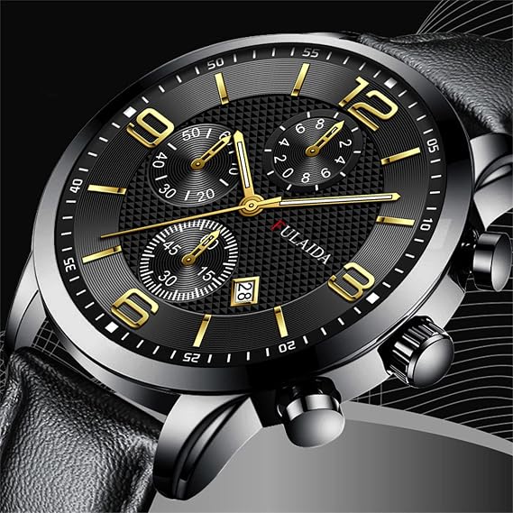 Digital Watches for Men Case Belt Quartz Analog Wrist Watch Fprw100
