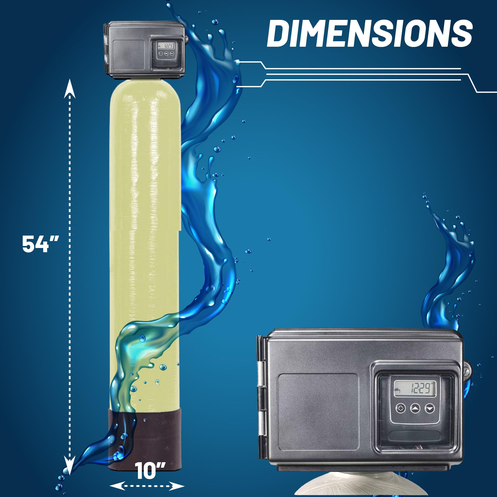 AFWFilters Platinum series air injection iron, sulfur removal filter system