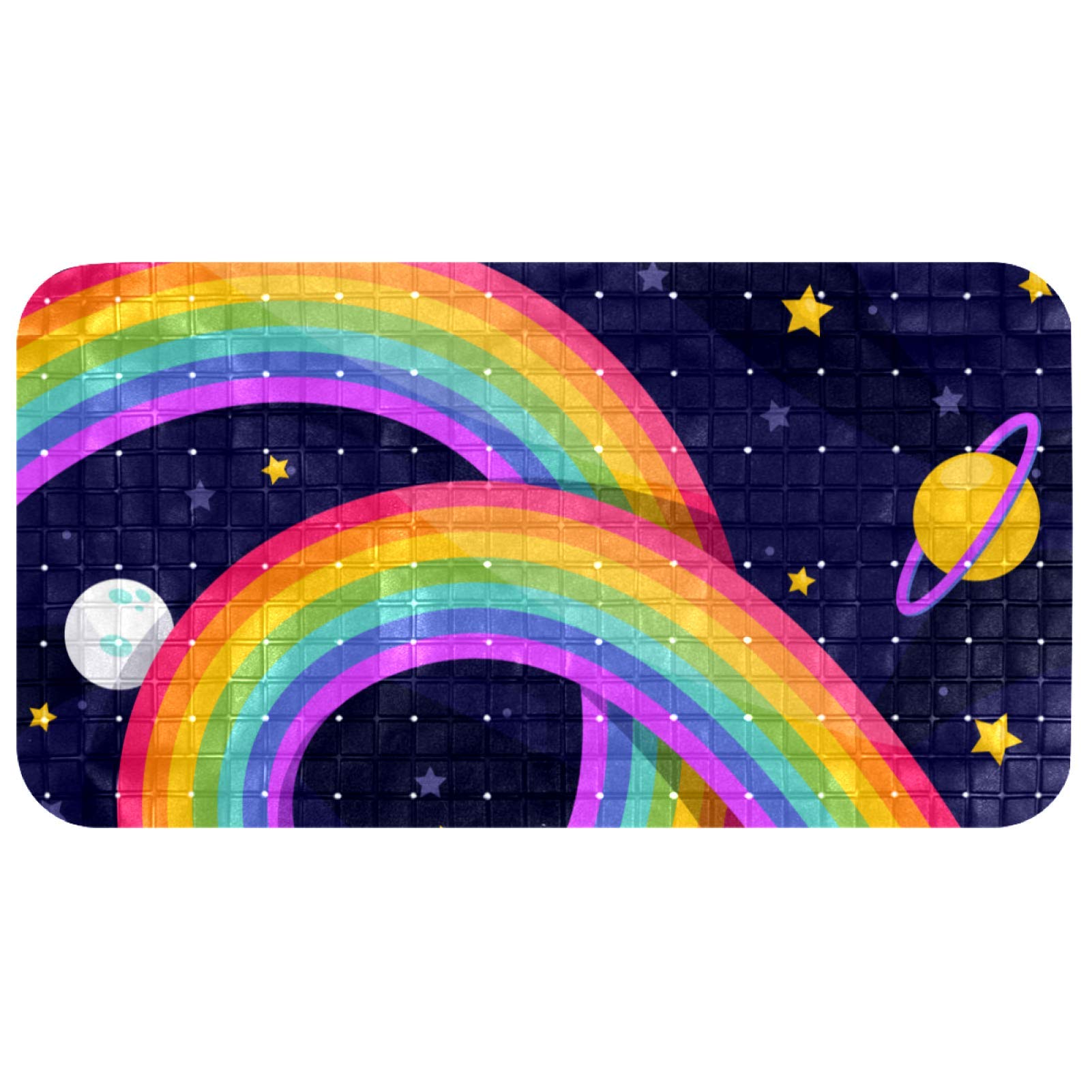 Tapis de bain antidérapant sans latex sécurisé 67x37 cm