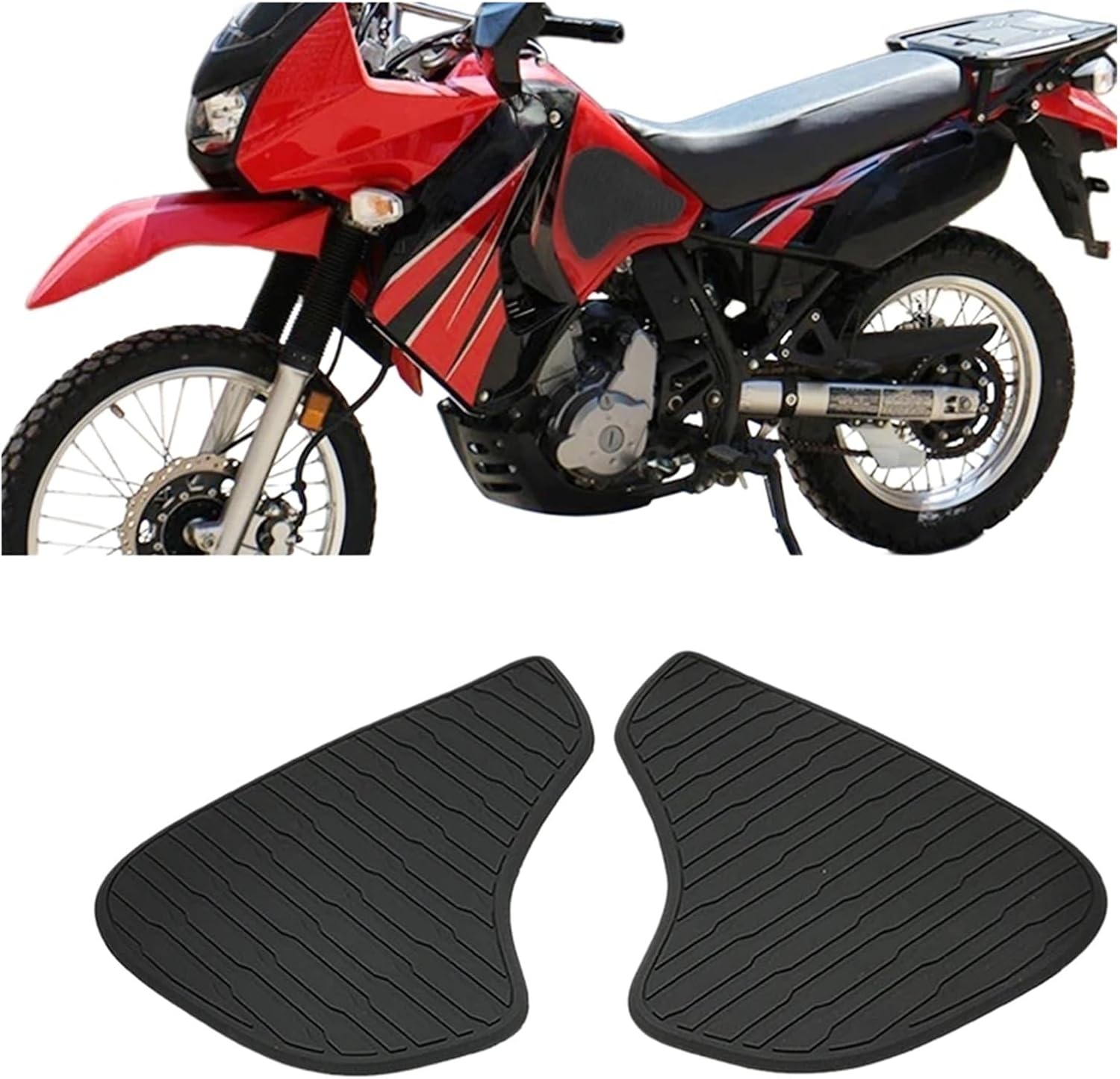 Motorcycle Tank Sticker for KAW&A&SAKI KLR650 2008-2018 Motorcycle Accessories Fuel Tank Pads Knee Grips Anti-Slip Sticker Rubber Protection Decal.