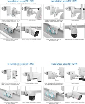 Gutter Mount Compatible with Tapo TP-Link Security Outdoor Camera(C320WS)(3MP C310)/2K QHD ColorPro(C325WB)/DEKCO Solar Security Camera Outdoor DC4L/5L/9L 2K Camera (White)