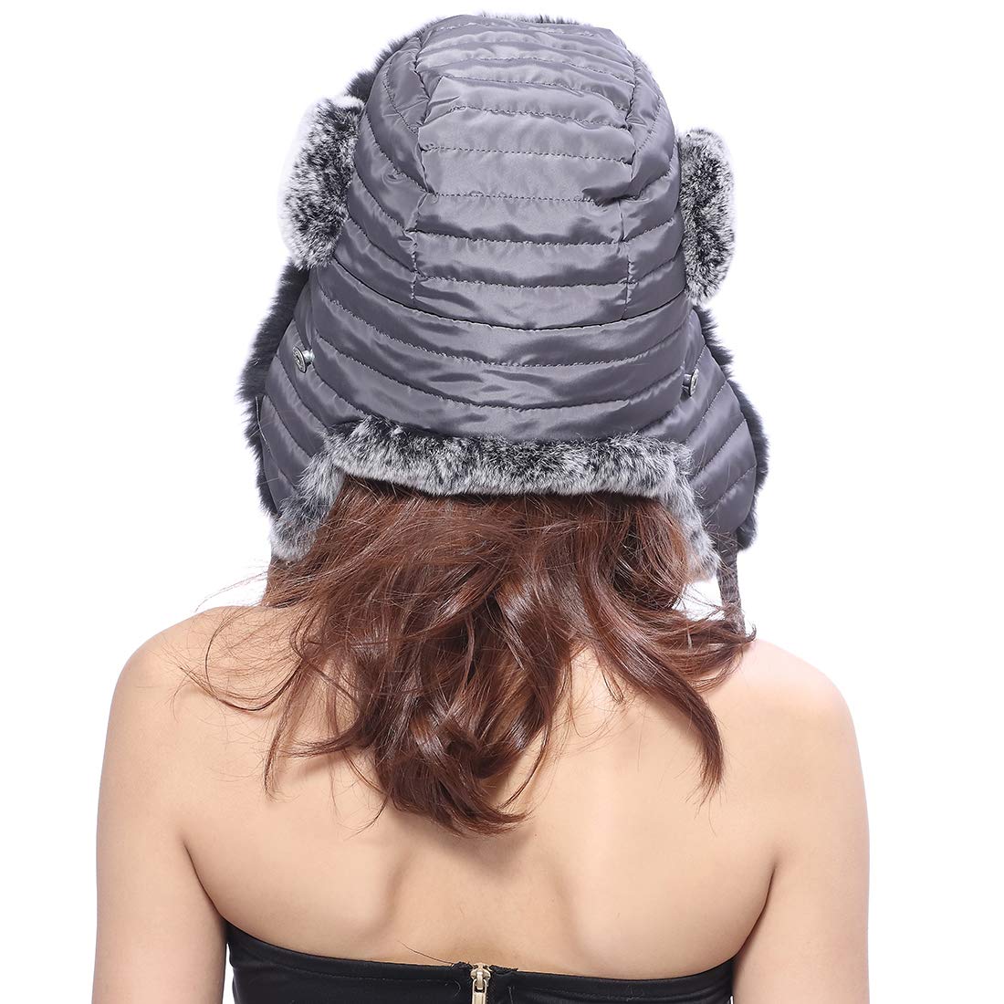 BeFur Unisex inverno Cappello da aviatore Cappello russo Cappello sci in capelli coniglio per attività esterne
