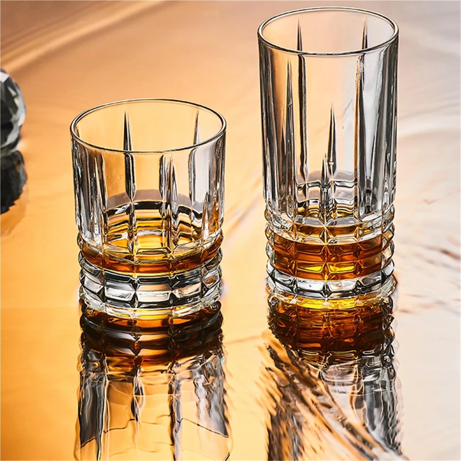 Kristallgläser Weingläser, moderne Whisky-Tasse, Saft, Milch, Cocktail, Trinkgläser, Trinkgeschirr, Haushalt, Party, transparente Tassen(400ml)