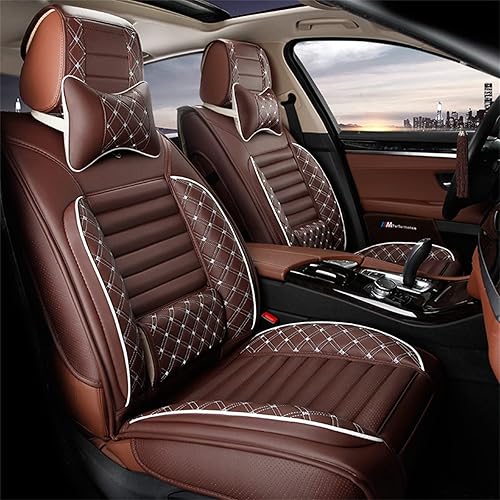 Aoyade Fundas de asiento de coche para Mazda 2 Mazda2 2007-2019 para todo tipo de clima, suaves, transpirables, impermeables, juego completo, color