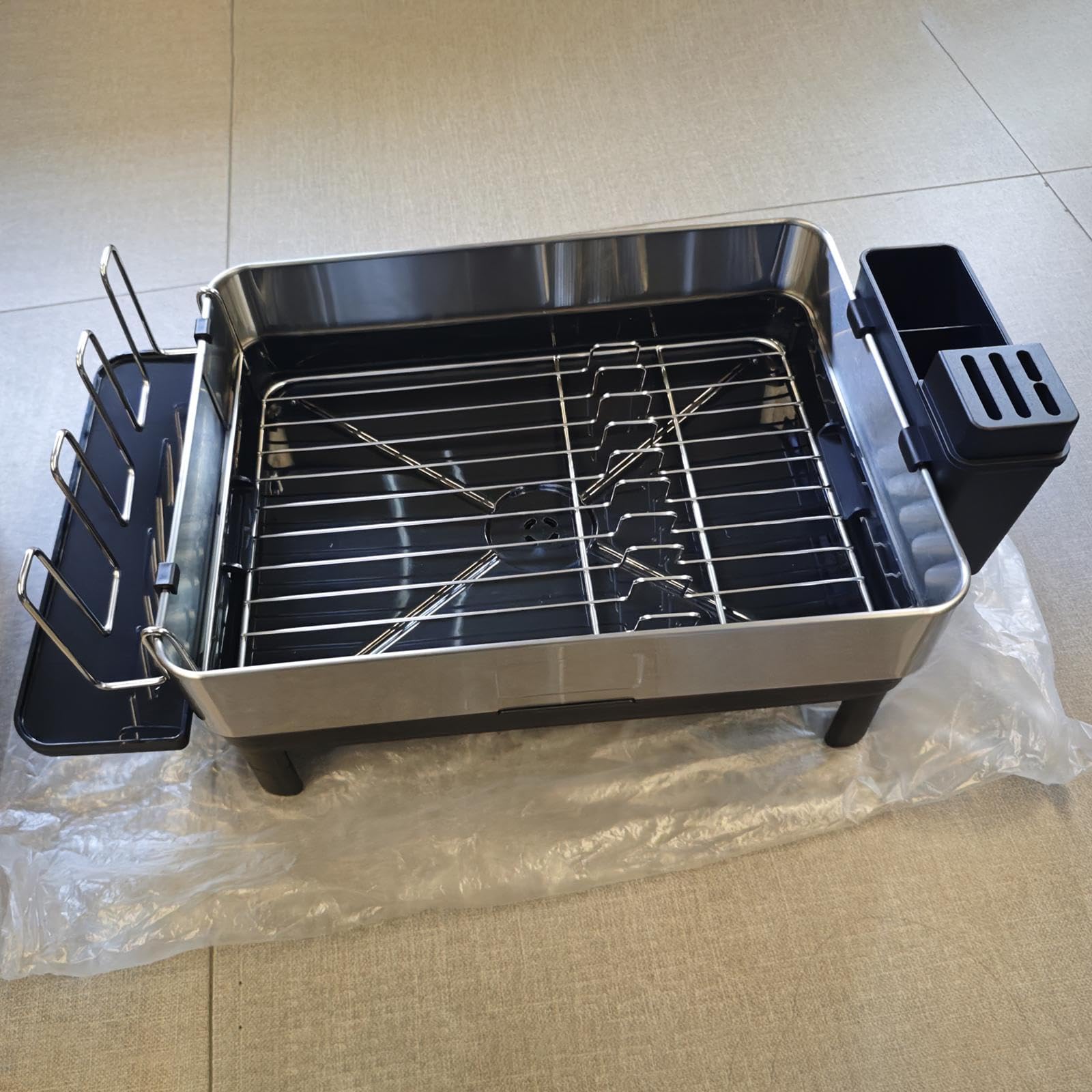 Escurridor de Platos, Soporte para Tazas, Estante Metálico para Fregadero de Cocina, Ideal para El Hogar, Restaurantes Y